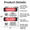 Signmission Chlorine Hazard Area Bilingual Danger Sign, Aluminum, 7in W x 10in L, 2PK OS-2PACK-DS-A-710-VS-1067 - alternate 5